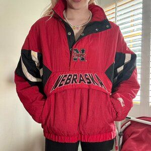 Vintage Starter Men's Nebraska Windbreaker Jacket